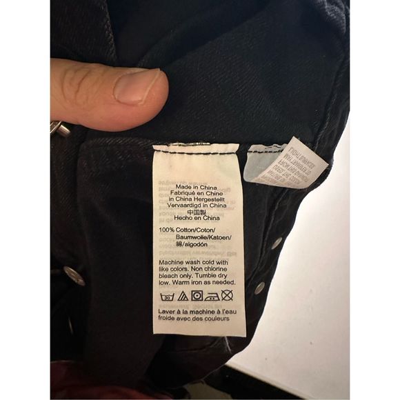 Madewell oversized black Jean jacket medium - Picture 4 of 4